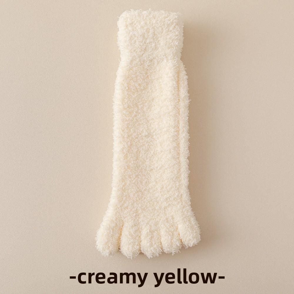 Winter Coral Fleece Five-Toe Socks – Thickened Warm Sleep and Floor Socks for Men and Women
