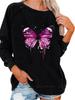 Women's Oversized Pullover Sweatshirt Butterfly Print Top Women's Spring/Fall Fashion Sweatshirt
