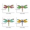 Vintage Metal Dragonfly Wall Art Hanging Decor Rustproof Wrought Iron Wall Hanging Sculpture Garden Home Party Decoration