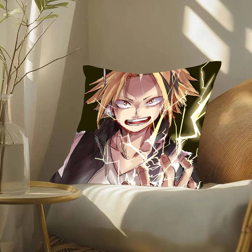 My D-Hero C-Academia Kaminari Denki Pillow Case Fashion Square Pillowcase Bedroom Sofa Room Ins Decoration Leisure