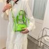 New Pvc Fashion Handbag Transparent Jelly Beach Bag Tote Bag Waterproof Clear Shoulder Bag