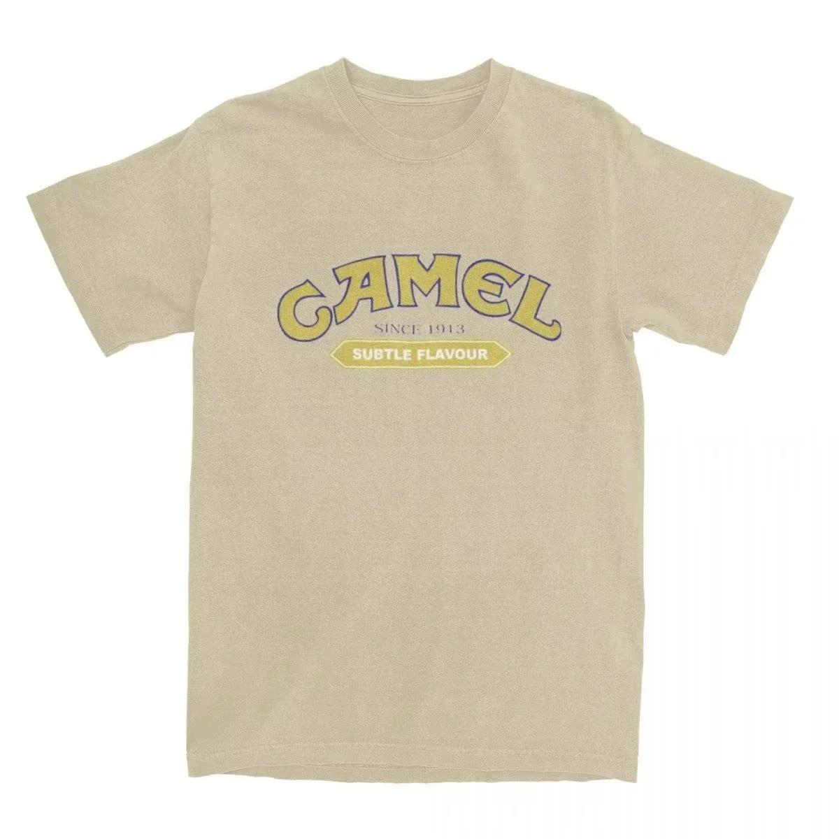 

Ретро Автомобіль Верблюд Сигарети Футболка Вінтажні Бавовняні Топи Футболка Короткий Рукав Повсякденний Вуличний Одяг Оверсайз Жіночий Чоловічий Одяг Мотоспорт L