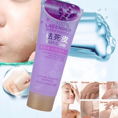 120g Essenza di estratto esfoliante detergente alla lavanda Cura della pelle Chamfer Cleanser