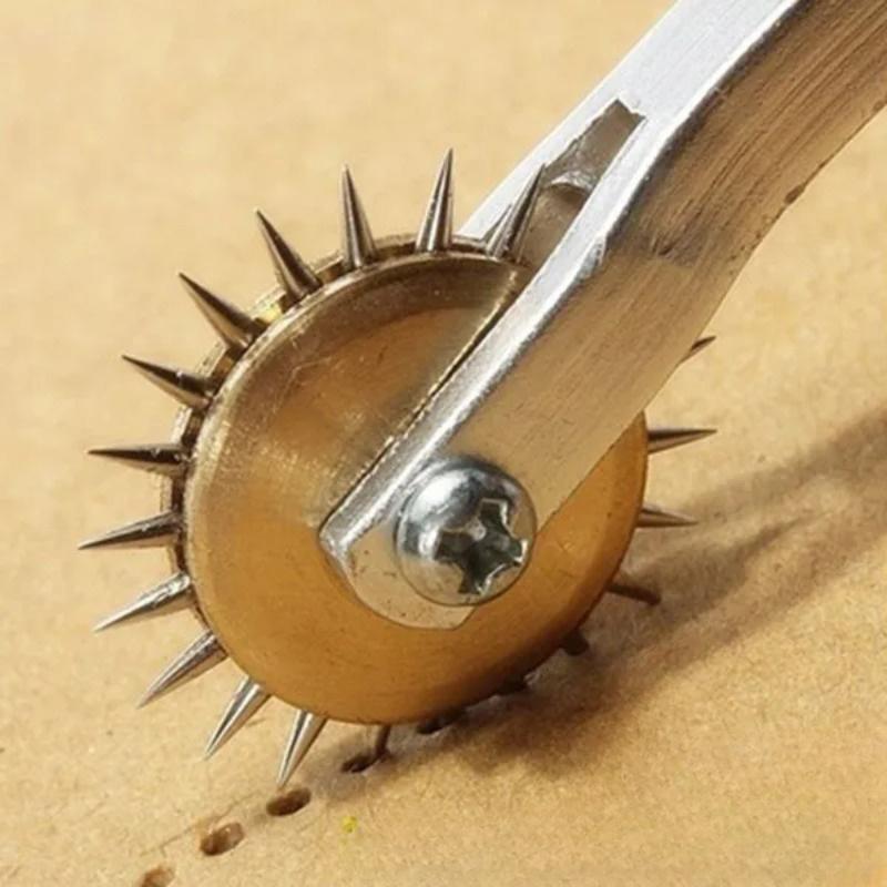 1pc Copper-Headed Needle Scribing Wheel - Versatile Tracing & Creasing Tool for Kraft Paper and Clothing Plates