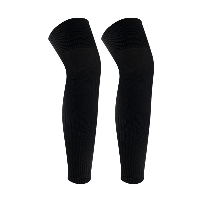 Knee-High Compression Protective Socks Football Basketball Sweat Absorption Knitted Breathable No-Cuff Pressure Fixed Leg Covers