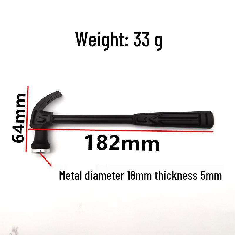 Mini Claw Hammer for Handicrafts – Wooden Handle Seamless Nail Tool, Plastic Archaeology Toy