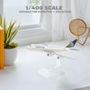 QIYUMOKE United Airlines Boeing 747 Airplane Diecast Finished Model with Plastic Desktop Display Creative Passenger Aircraft Decoration 1/400 Model,