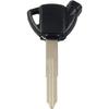 GZYF Magnetic Black Motorcycle Blank Key Uncut Blade Motorcycle Blank Key Replacement for Suzuki AN250 AN400 AN650