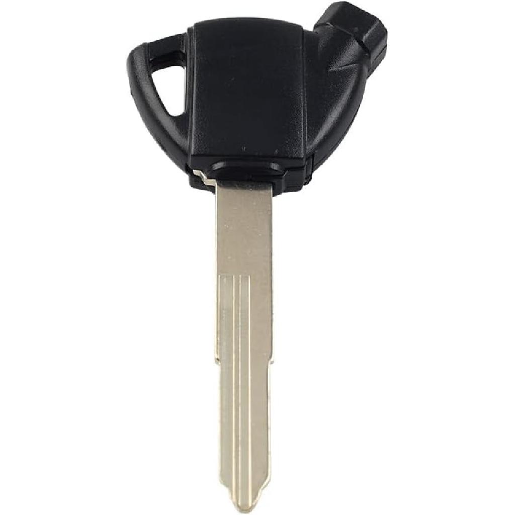 GZYF Magnetic Black Motorcycle Blank Key Uncut Blade Motorcycle Blank Key Replacement for Suzuki AN250 AN400 AN650