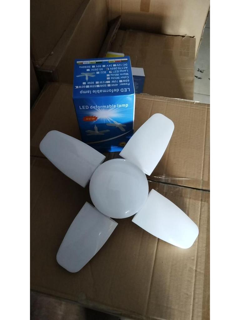 High-Brightness E27 LED Football Light with Solar Charging and Foldable Design