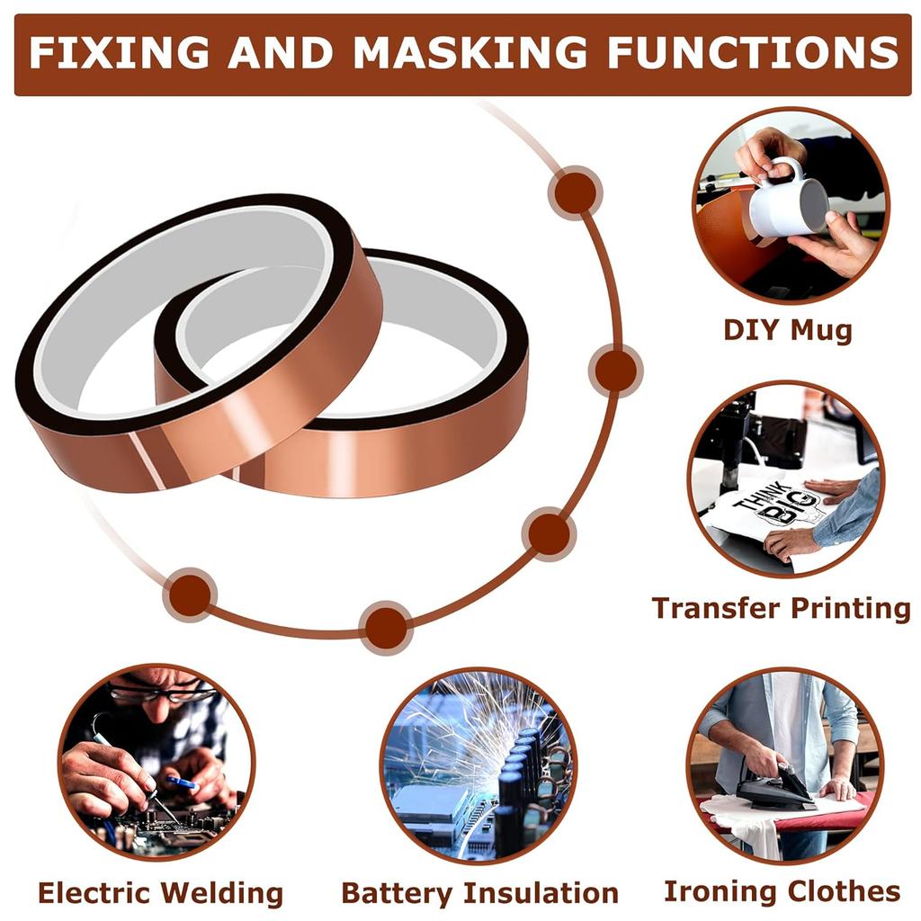 Goldfinger Hochtemperatur Hitzebeständige Klebebänder Polyimid Klebstoff Batterie Kabelisolierung Antistatisches Leiterplatten Schutzband