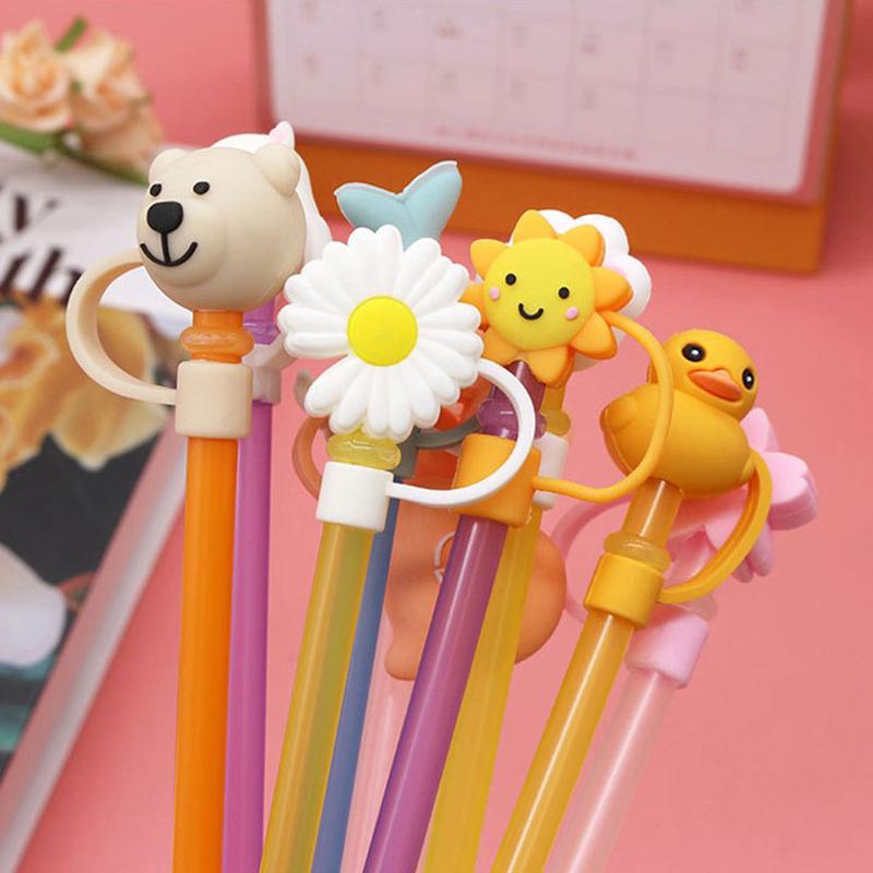 Silicone Material Dustproof Reusable Plugs Straw Cap Environmental Protection