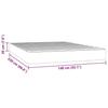 VidaXL Matelas de lit à ressorts ensachés rose 140x220 cm epaisseur 20 cm velours,matelas,matelas de lit,matelas à sommier tapissier