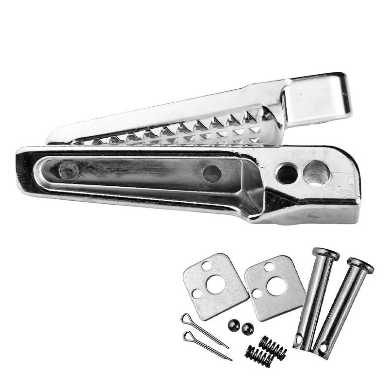 1 Pair Motorcycle Foot Pegs Footrests Black Pedals Aluminum Alloy Pedals Suitable For Most Motorcycles Wear-Resistant