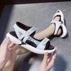 Fashion 2025 Summer New Sandals Women's Large 41 42 Thick Bottom Junior High School Student Small 34 Super Hot Sports Sandals