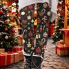 Women's Fashion Christmas Print Stretch Leggings Casual Pants for Home Wear