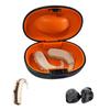 Portable Hearing Aid Hard Case Waterproof Hearing Aid Protective Storage Box Black For Outdoor Travel Hearing Aid Carrying Case