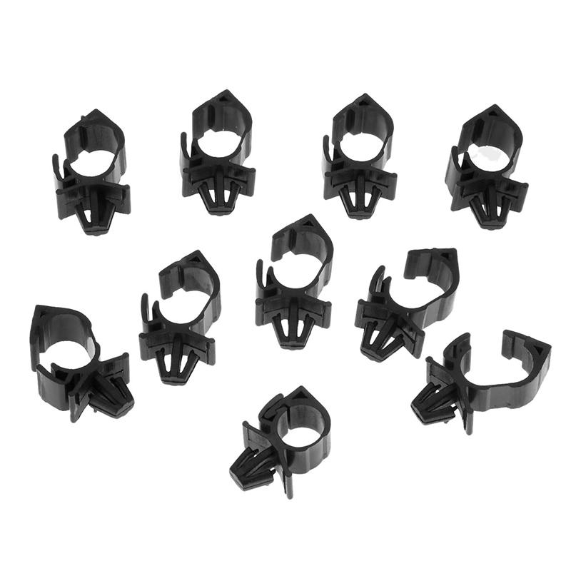 10 ks Svorka kabelového svazku do auta Držák na hadici Spona na vlnitou trubku Omotání kabelu Svorka na olejové potrubí Příslušenství do auta