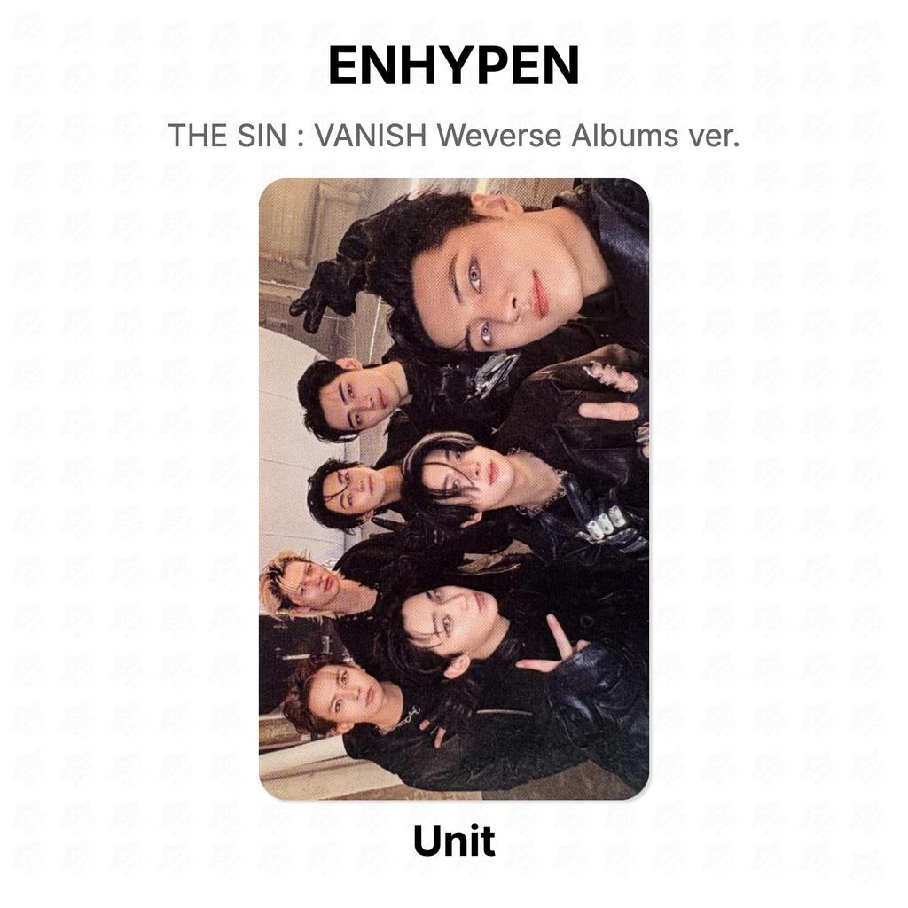 ENHYPEN THE SIN : VANISH Weverse Albums Ver. Official Photocard