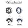 10PCS 608 2RS /608ZZ Ball Bearings – Bearing Steel and Double Rubber Sealed Miniature Deep Groove Ball Bearings