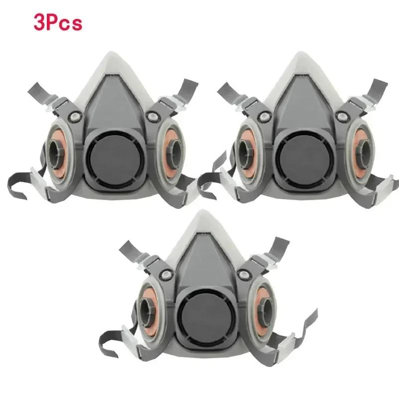 3M 6200 Compatible Half Face Respirator Body Fit 6001/6002/6004 Filters Industrial Spray Paint Dustproof Gas Mask