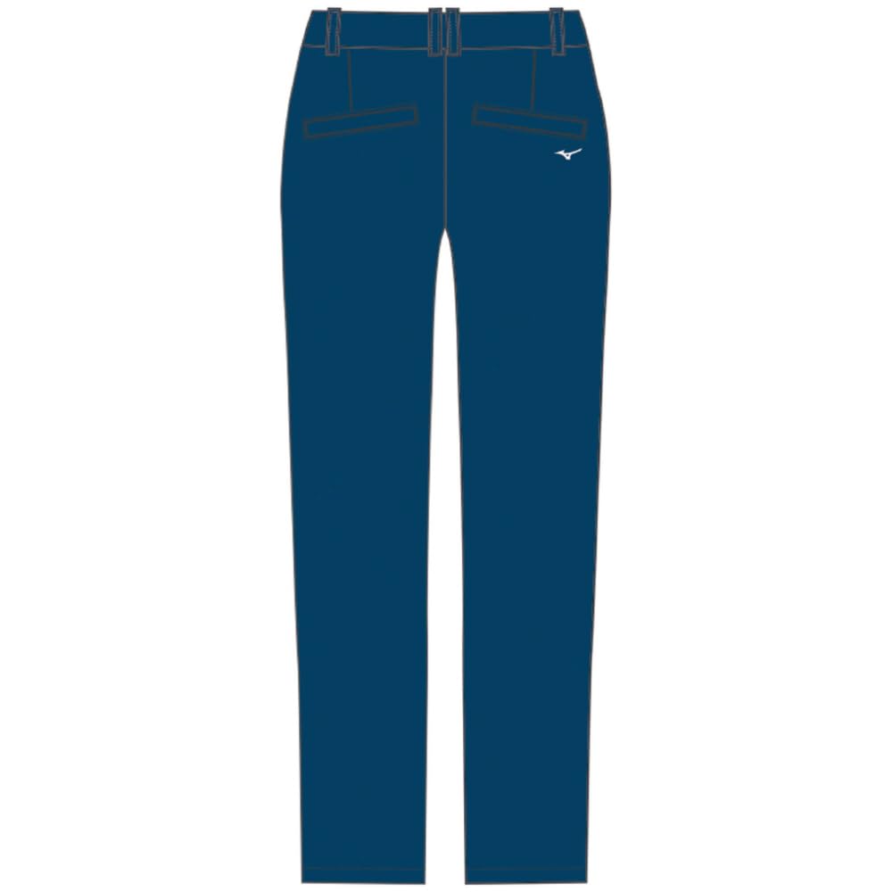 Mizuno Breath Thermo Hybrid Tech Shield Golf Size L Fleece-Lined Pants, Moisture-Wicking, Heat-Generating, Windproof, Stretch, Women's, White/Sea