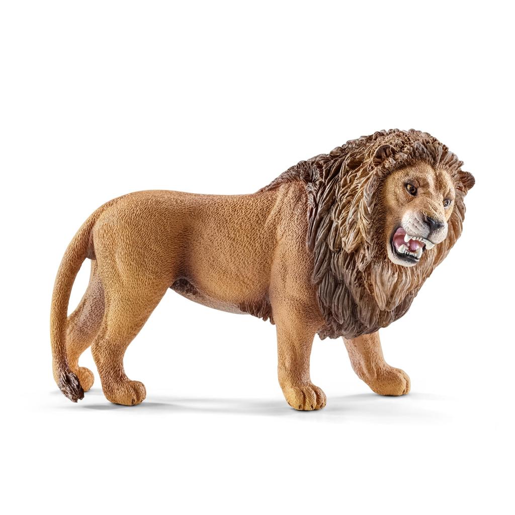 Schleich Wildlife Lion Ages Realistic Animal Toy 14726 (Roaring) Figurine, 3+,