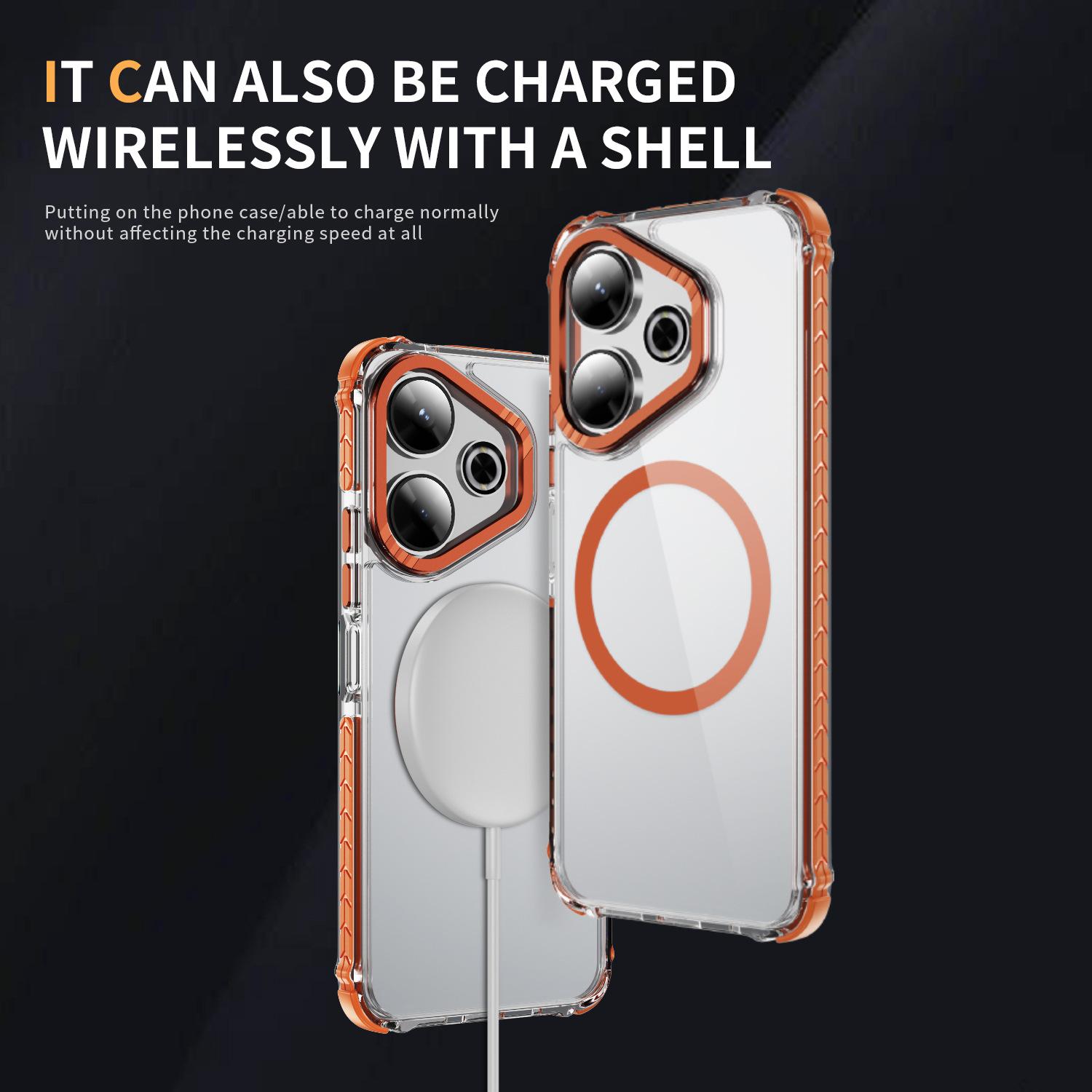 

Highly Permeable Magnetic Ring for Xiaomi Redmi13 Mobile Phone Case Hardware Lens Protection Frame N52 Strong Magnetic Anti-fingerprint