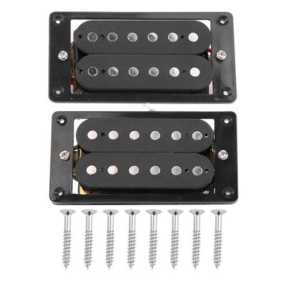 Pastilla de guitarra eléctrica para STSQ de doble bobina con marco negro, accesorios para instrumentos musicales