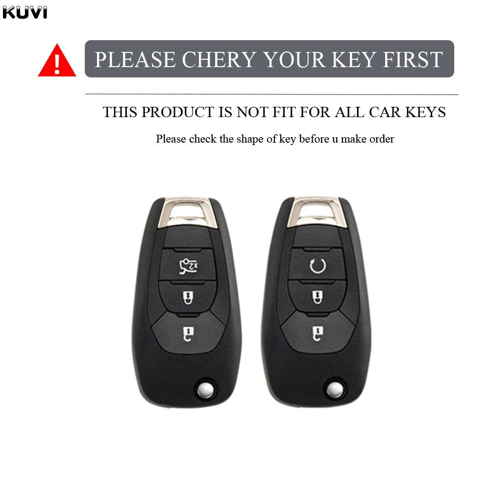 For Chevrolet Cruze Aveo 2014       Car Flip 3 Button Tpu Key Case Protective Cover Holder Fob Keychain
