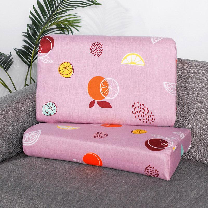 Latex Pillow Cases Contour Memory Foam Pillowcases Neck Cushion Floral Printed Cover Home Living Room Decor 40x60cm/30x50cm