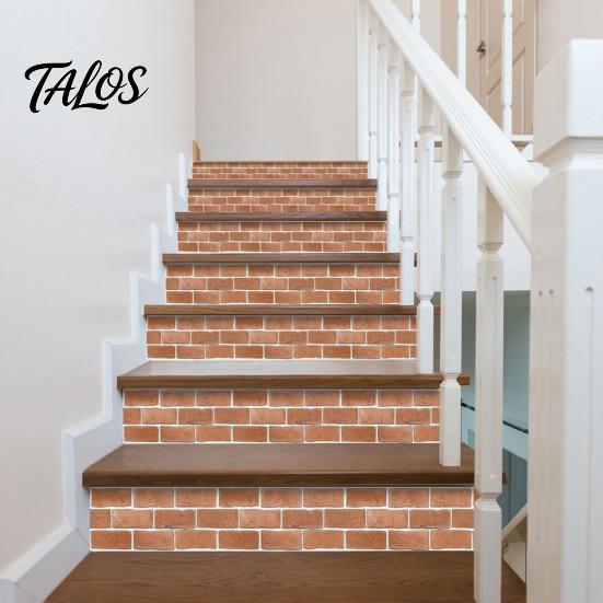 Oil Proof Wall Stickers for Bathroom 5Pcs Vintage Brick Tile Stickers, Waterproof Oil‑Proof Wallpaper, Peel Removable Backsplash Rental &