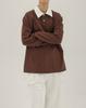 Deoseutoli [8-Count] Minimal Heavy Collared Tee (Brown)