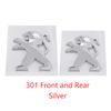 Automobile Front Hood Rear Trunk Badge Lion Emblem for Peugeot 301 ABS Plastic Car Stickers Refitted Decorative Accessories