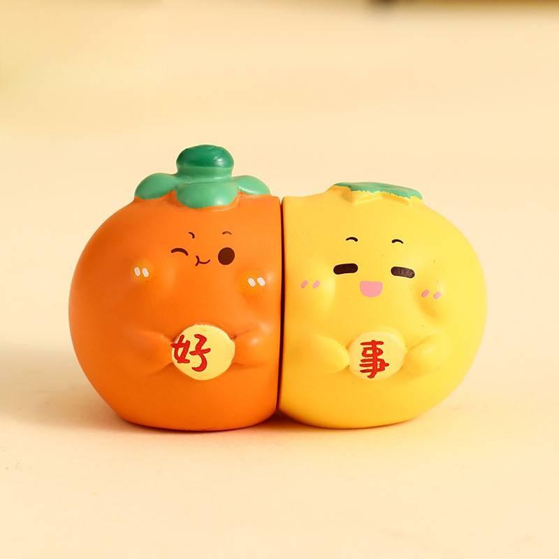 Figurine Bless Fruit Magnetic Desktop Decoration Workspace Celebrations Festive