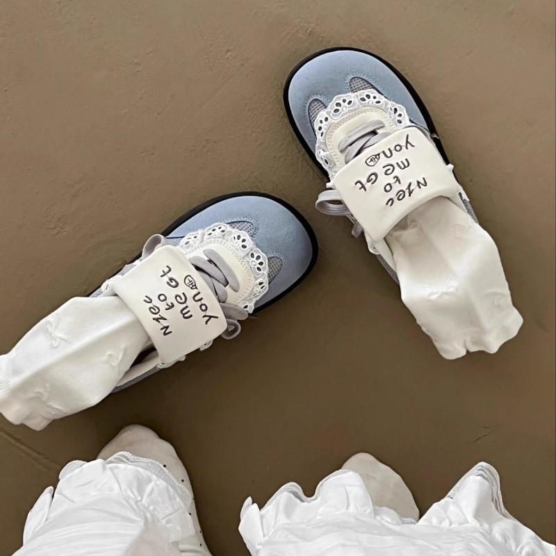 Fashion 2025 Dopamine Puff Sneakers Women Retro Sporty Casual Platform Shoes Colorful Comfortable Student Versatile Training Sneakers