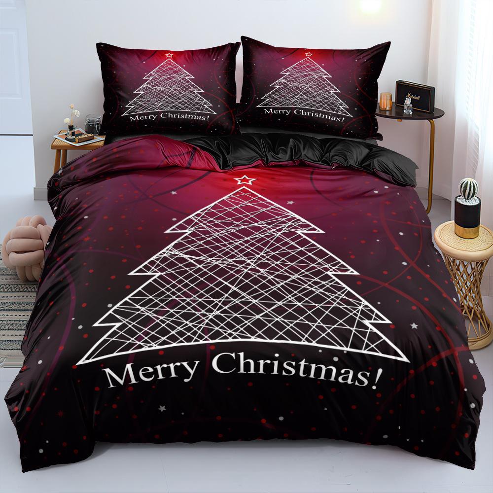 2/3pcs Bedding Set Digital Print Comfortable Duvet Cover for Home Bedroom Decoration, 1 Duvet Cover and 2pillowcase with Zippers