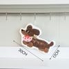 Hanging Style, Thickened, Super Absorbent, Cute Cartoon, Hand Towel, Coral Fleece, Small Square Towel, Dual-use for Kitchen and Bathroom