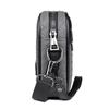 WEIXIER Herren Umhängetasche, Große Kapazität Premium Pu Leder Schultertasche, Einfache Vielseitige Pendler Sling für die Arbeit