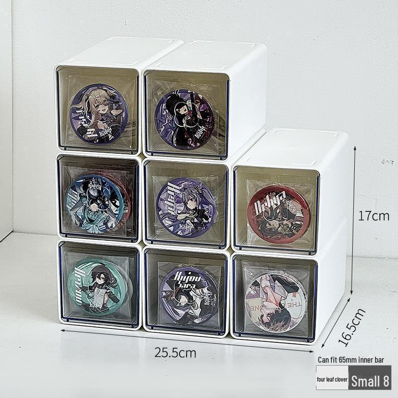 Baji 75mm Acrylic Drawer-Style Storage Box – Transparent, Moisture-Proof, Large Capacity