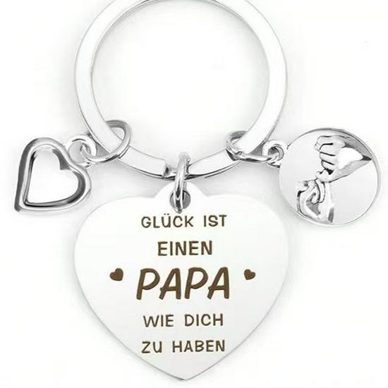 Stainless Steel Engraved Keychain Gift for Mother's Day & Birthdays with DIY Accessories