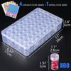 1pc 24/30/48/60/80 Slots Plastic Storage Box, DIY Diamond Painting Beads Charms Jewelry Accessories Organizer Box