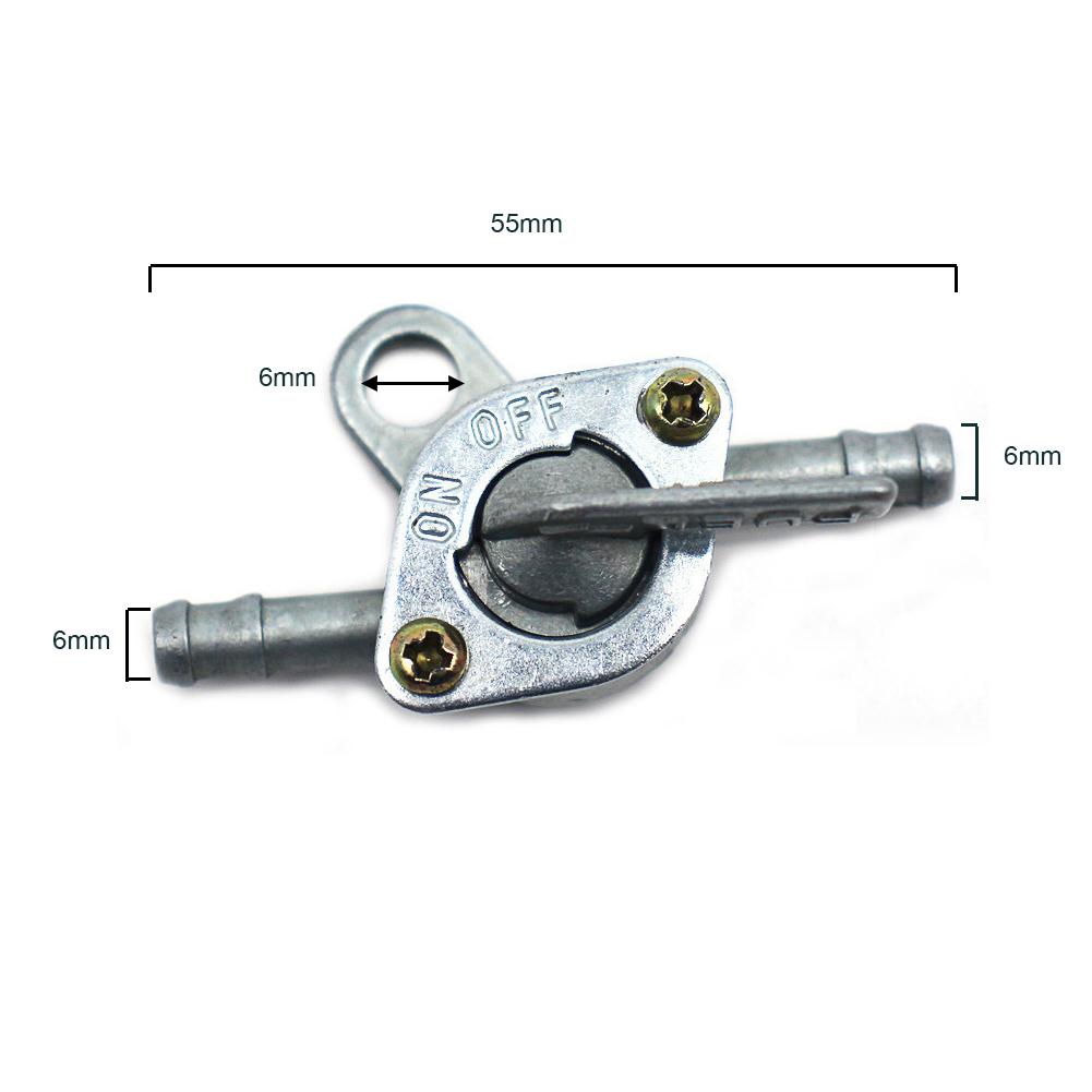 Fuel Tap Switch Alloy Off-road Motorcycle Moped Fuel Can With Two Gasoline Valves Inlet Outlet Switch