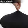 2Pcs Bar Stool Covers Round, Black High Elastic Soft Bar Stool Cushion Covers Circle Washable Slipcovers Fit for Dia 11-19 inches Round Chair Cover