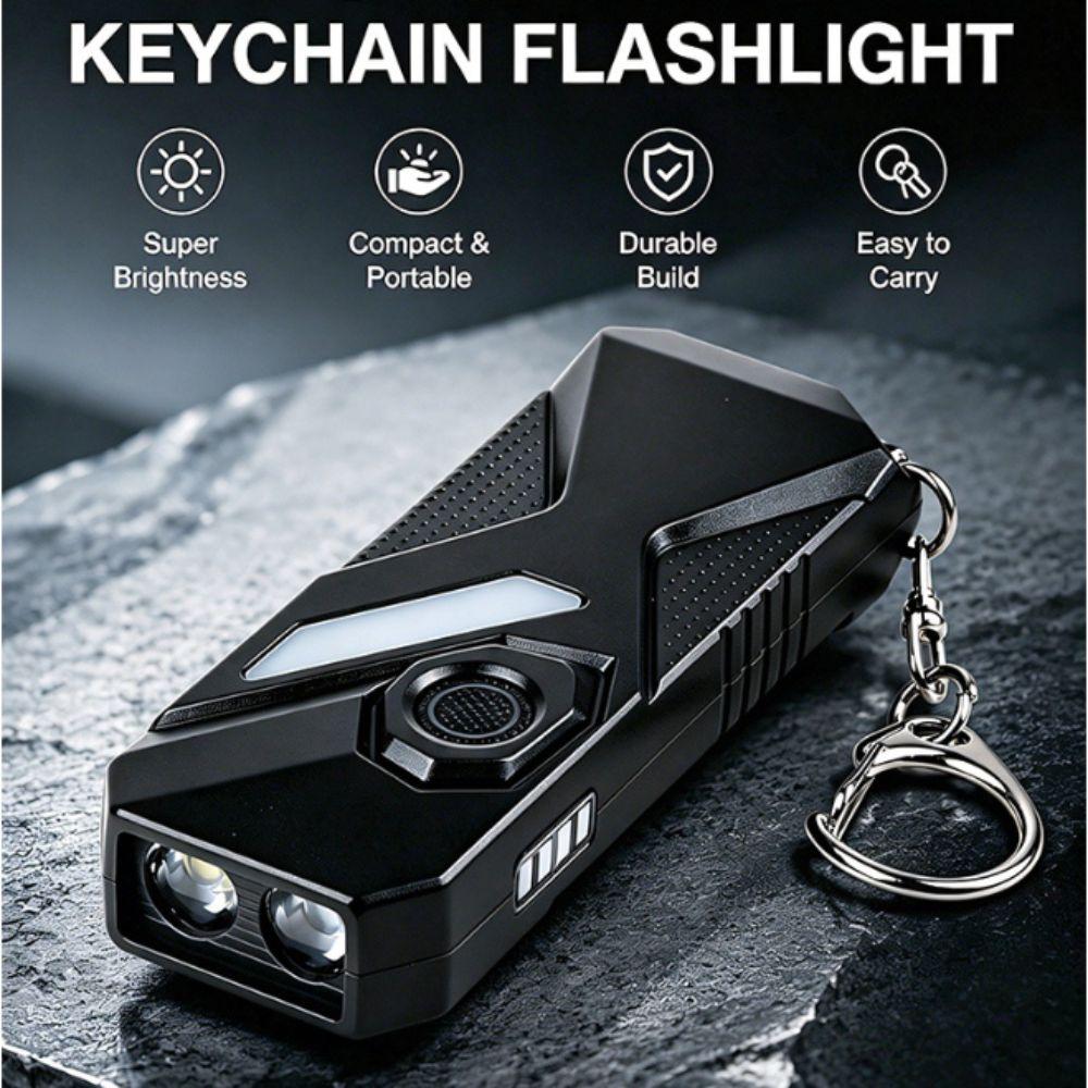 Double Front Lights Detection Lamp Rechargeable Mini Flashlight Atmosphere Lighting