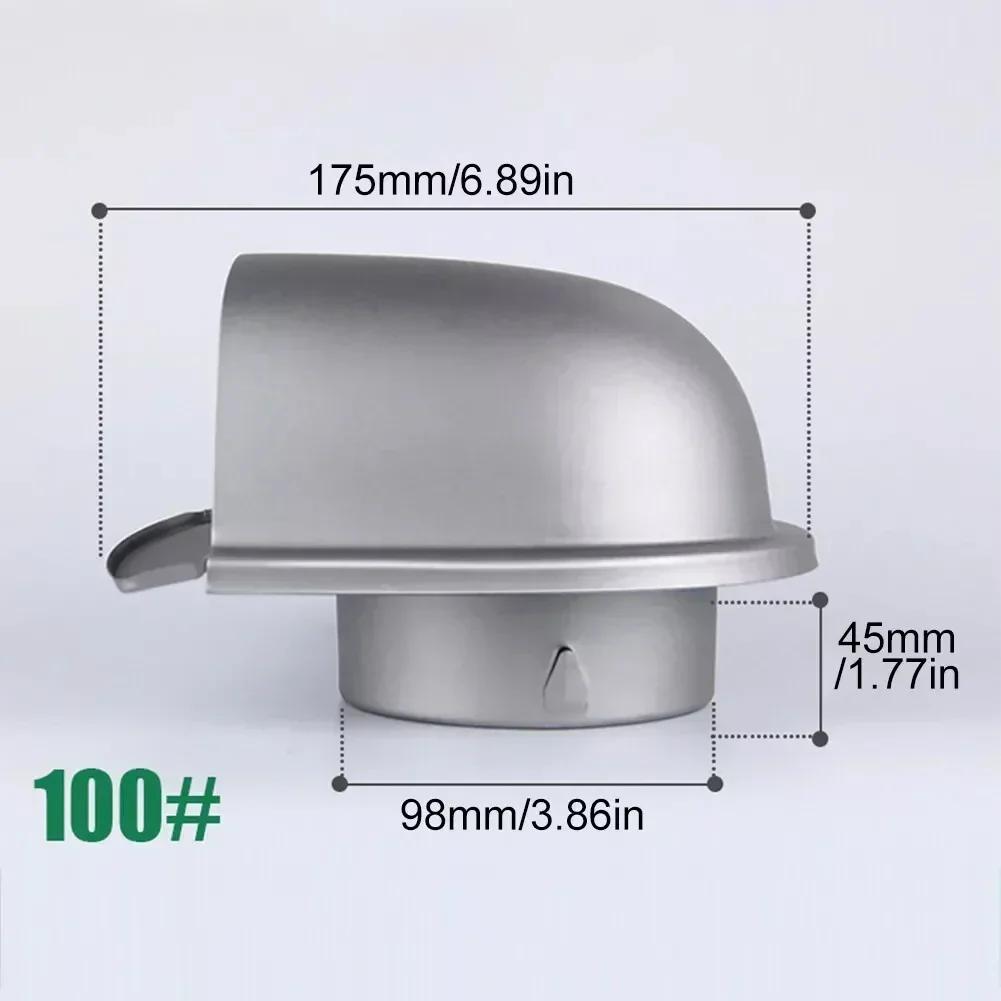 

1 шт. Вентиляционный вытяжной колпак из нержавеющей стали, Вентиляционный вытяжной колпак, Воздуховод, Решетка для вентиляции воздуха, Крышка для вентиляционных отверстий для отопления и охлаждения