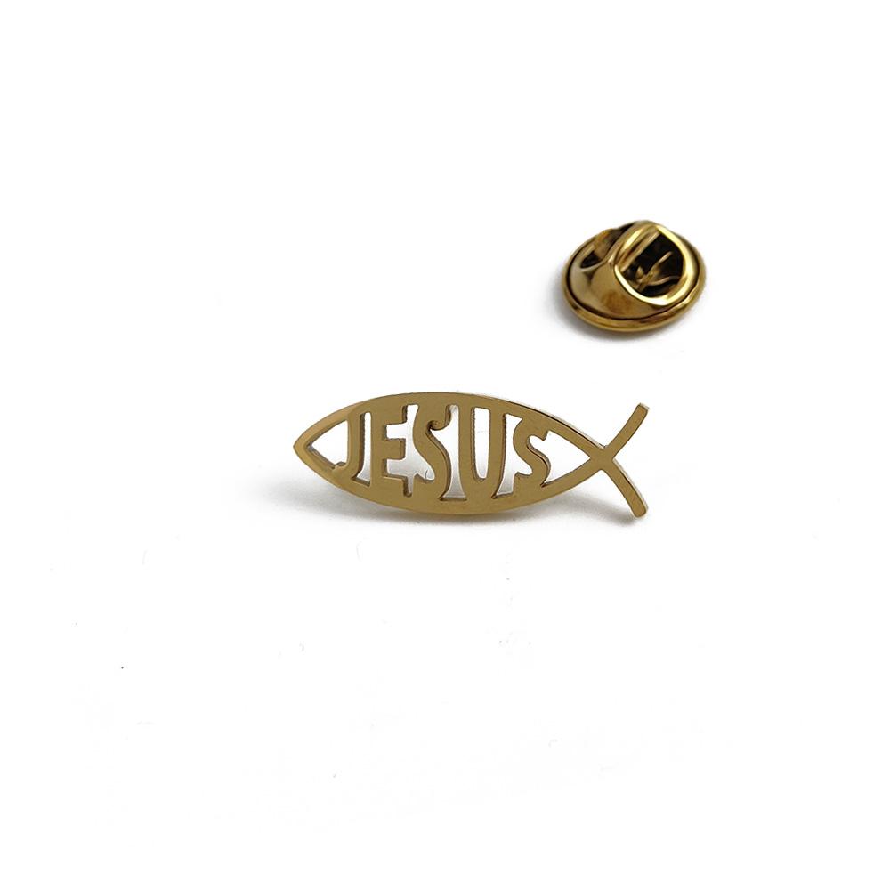 Wysokiej jakości broszka pusta ryba ze stali nierdzewnej, modna przypinka do klapy, dodatki do swetra, koszuli