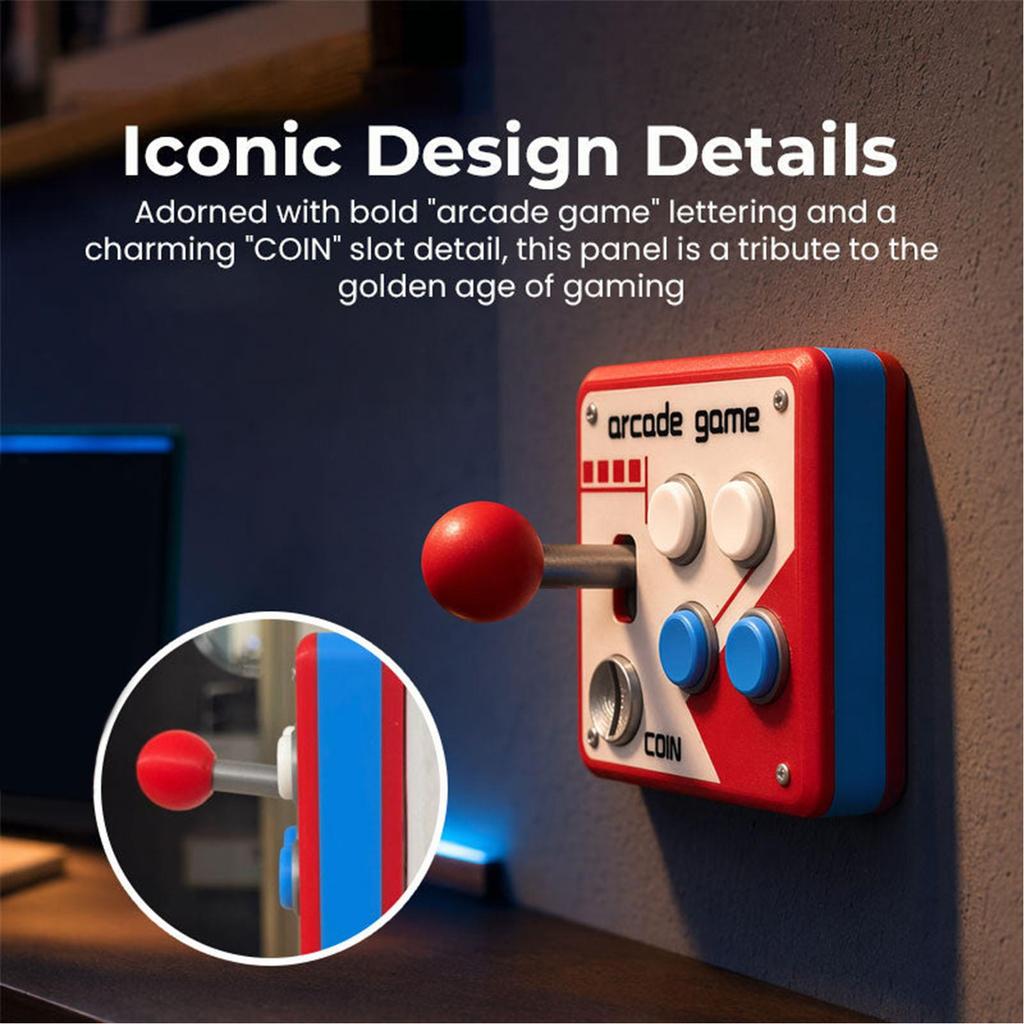 Unique Retro Arcade Game Joystick Wall Light Switch Panel Vintage Decorative Wall Plate Cover For Game Room Bedroom
