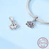 Copper Charms Beads Lotus Flower Strawberry Sloth Pendant Fit Original Bracelet Diy Woman Jewelry