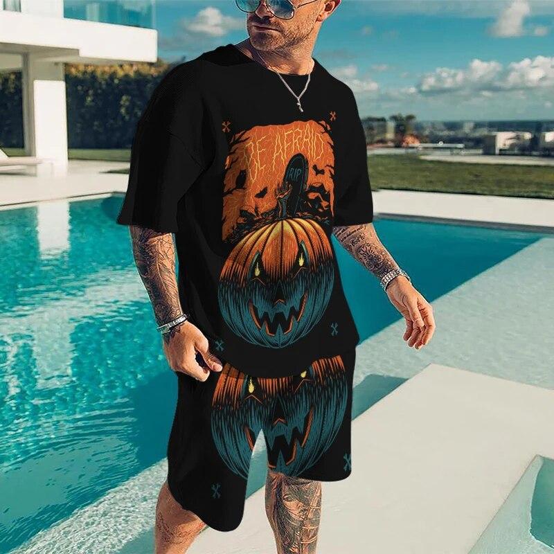 Set Gemelli Estivi Casual T-Shirt A Maniche Corte Shorts Allenamento Abbigliamen